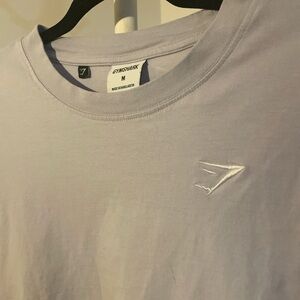 Gymshark Men's Light Blue T-Shirt